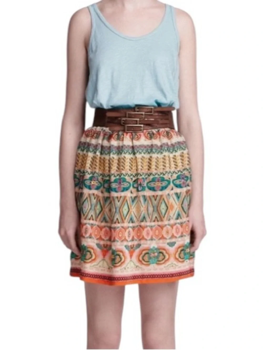 Anthropologie Tanvi Kedia Oroya Echo Embellished Sequin Mini Skirt - XS - Picture 2 of 15